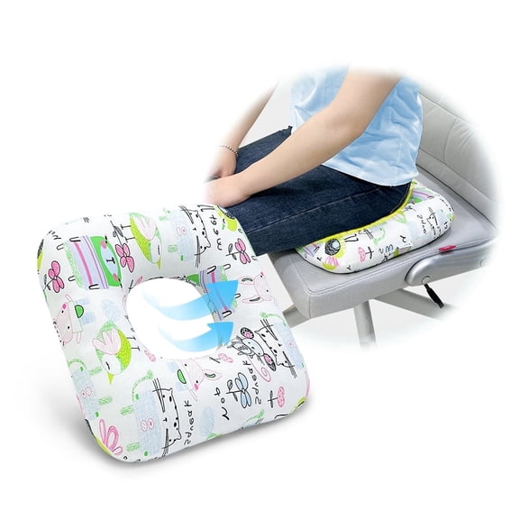 Bed Sore Cushion for Butt PositioningPressure Relief Pillow for Pressure Ulcers, Donut Wedge Cushion for Sleeping, Post-Surgery Back Support, Medical Seat Cushion for Body & Leg SupportWhite