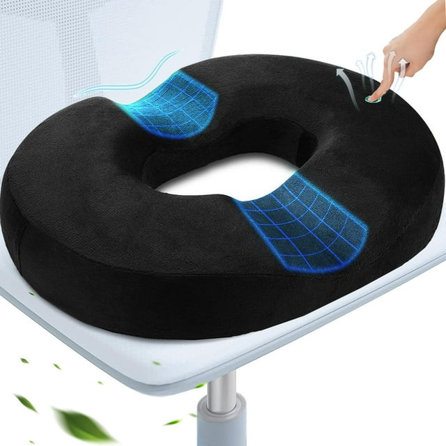 Doughnut pillow cushion Relieve hemorrhoid pain Memory foam cushion