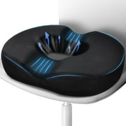 Cshidworld Donut Pillow Seat Cushion for Tailbone Pain Relief and Hemorrhoid, Donut Chair Cushion for Postpartum Pregnancy & Sciatica & Coccyx Pain Relief Desk Chair Cushion for Home Office Chair