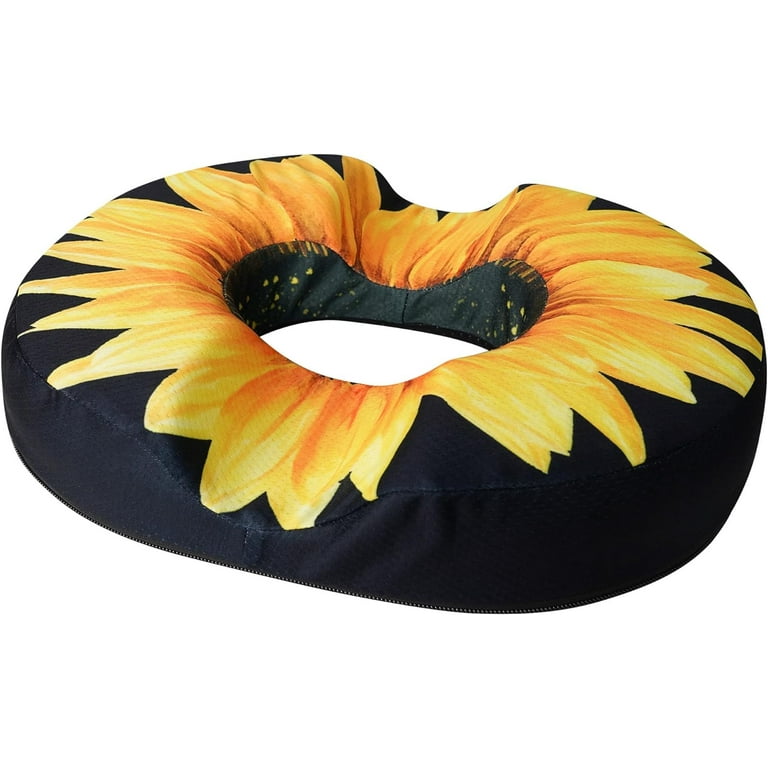 Donut Pillow Seat Cushion for Tailbone Pain Relief and Hemorrhoids Home Office Chair Cushion for Long Sitting Work Memory Foam Car Seat Cushions for