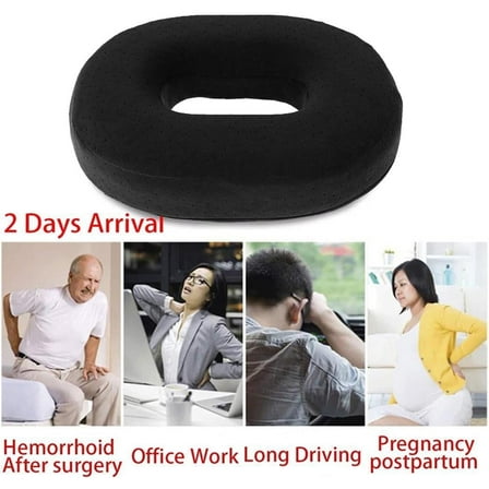 Donut Pillow for Tailbone Pain Bed Sore,Hemorrhoid Pillow Seat Cushion for Home Long Sitting Butt Pressure Relief Postpartum Post Surgery, Memory Foam Coccyx Cushions Doughnut Pillow