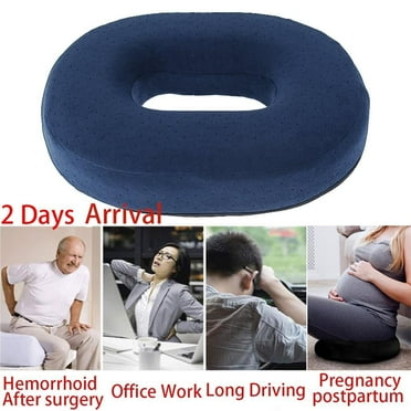 Donut Pillow for Tailbone Pain Bed Sore,Hemorrhoid Pillow Seat Cushion for Long Sitting Butt Pressure Relief Postpartum Post Surgery, Memory Foam Coccyx Cushions Doughnut Pillow