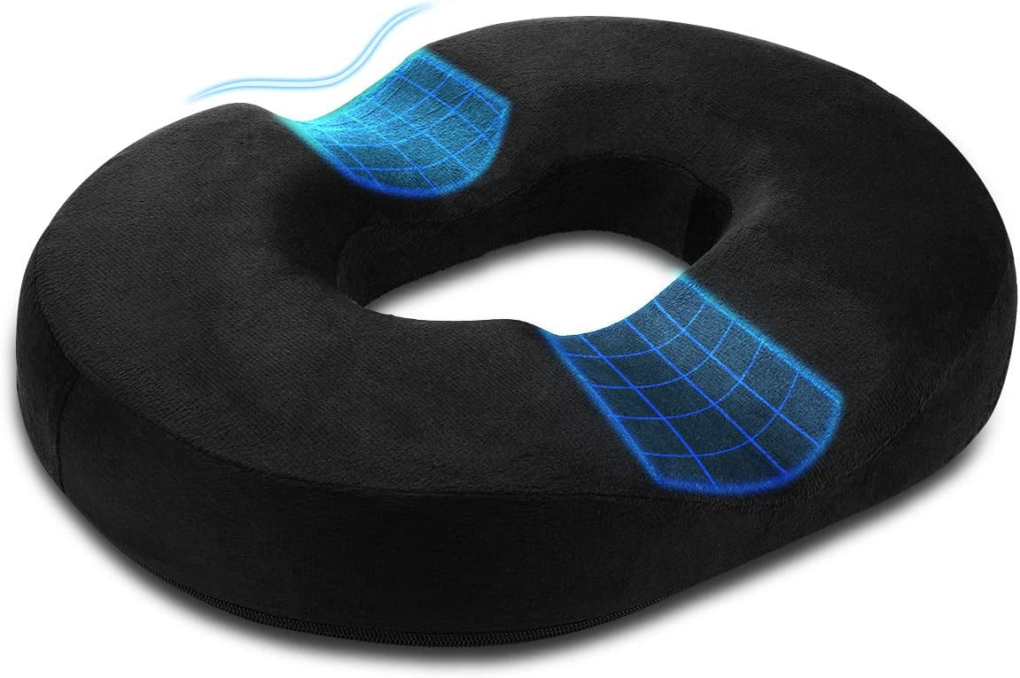 Donut Pillow Postpartum Pregnancy Episiotomy Perineal Cushion with Ice  Cooling Gel Packs for Relief Tailbone Pain Hemorrhoid Coccydynia Women  Recovery