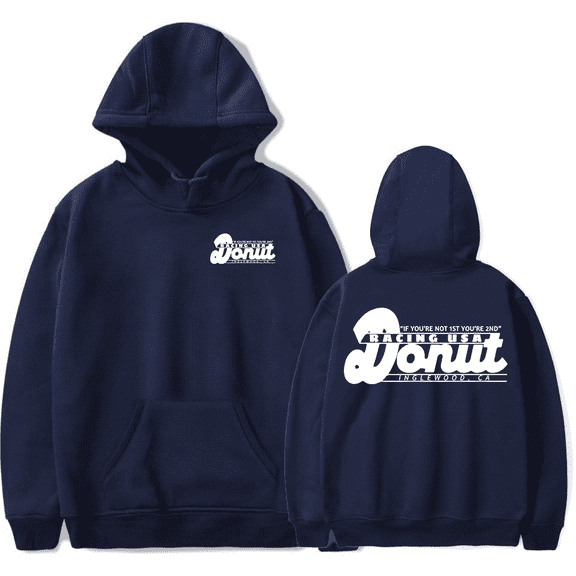 Donut Racing Hoodie Men's Hip Hop Printing Pullover Hooded Sweatshirts