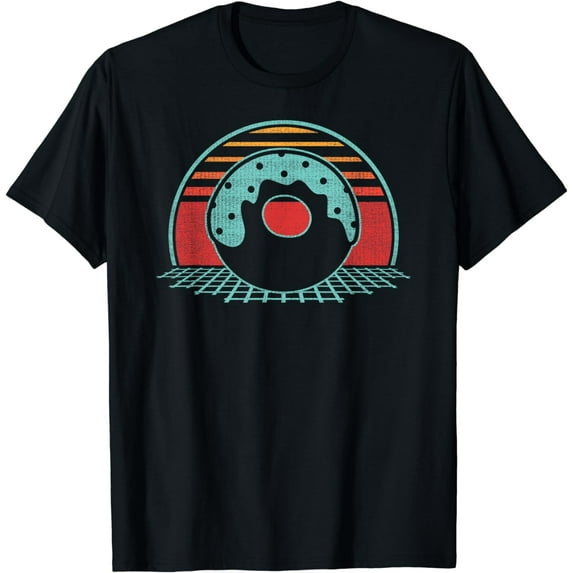 Donut Retro Doughnut Vintage 80s Style Gift T-Shirt