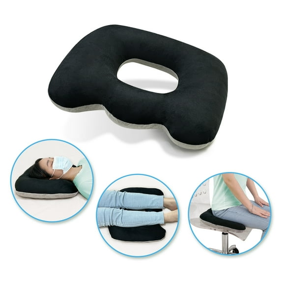 Donut Seat Bed Sore Cushion for Tailbone Pain Relief, Pressure Sores Pillow for Post Surgery, Hemorrhoids, Postpartum Sitting - Office Chair, Wheelchair & Car Use