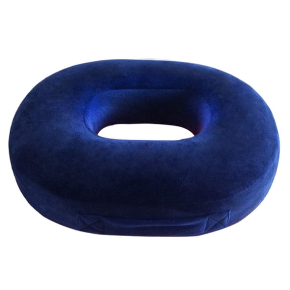 Donut Seat Cushion High-Quality Hemorrhoid Cushion Made Of Memory Foam-Navy Blue