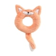 thumbnail image 1 of Donut Shaped Squeaky Plush Dog Toy, Soft Ring Chew for Puppy Teething, Interactive Boredom Relief, Small Medium Dogs(Orange), 1 of 6