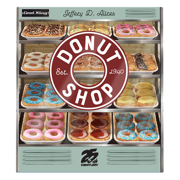 Donut Shop: Build Displays and Box Donuts - Strategy Board Game - 2 to 4 Players - 25th Century Games Donut Shop: Build Displays and Box Donuts - Strategy Board Game - 2 to 4 Players - 25th Century Games