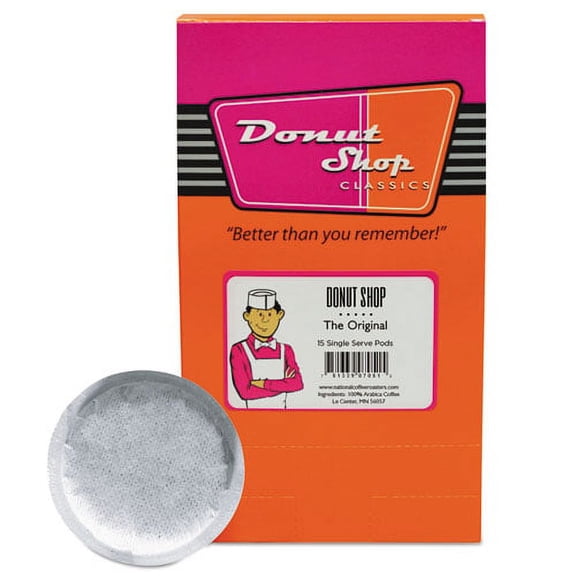 Donut Shop Coffee Pods, Medium Roast, 15/box | Bundle of 2 Boxes