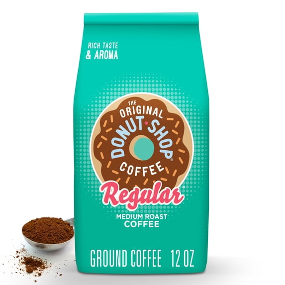 Donut Shop Coffee Regular Medium Roast Ground 12 The Original Oz Bag