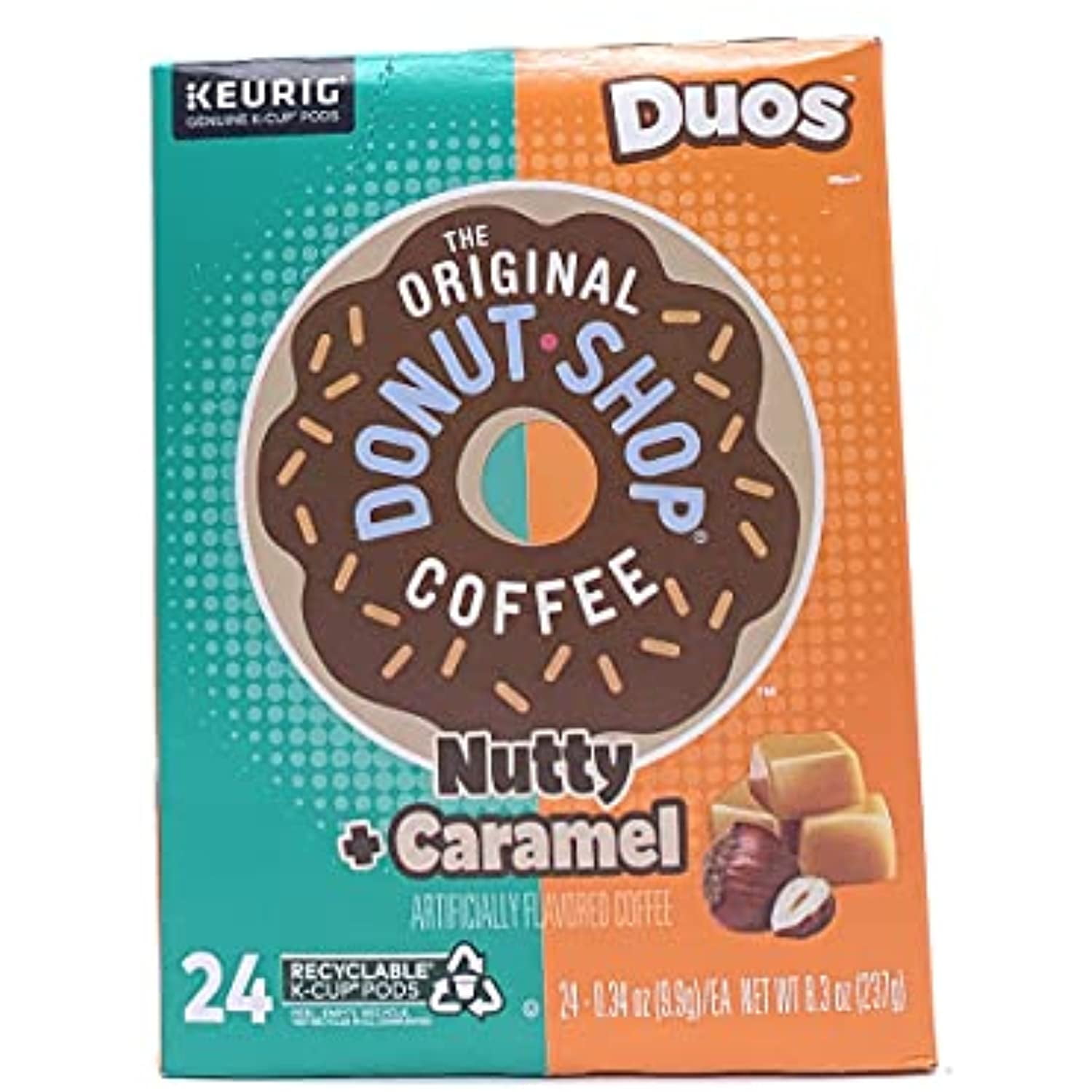 Donut Shop Nutty + Caramel Duos K Cups 24 Count