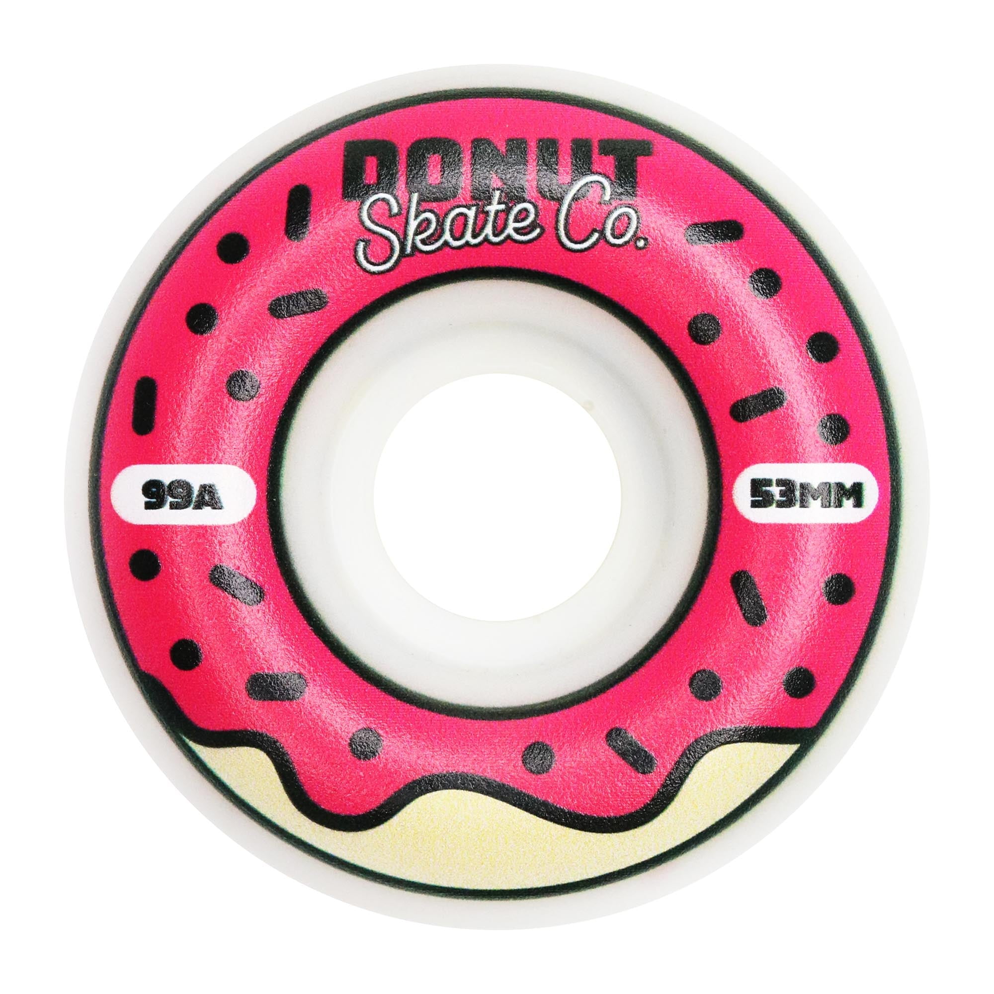 Donut Skate Co. 53mm 99a Donut Skateboard Wheels for Skateparks