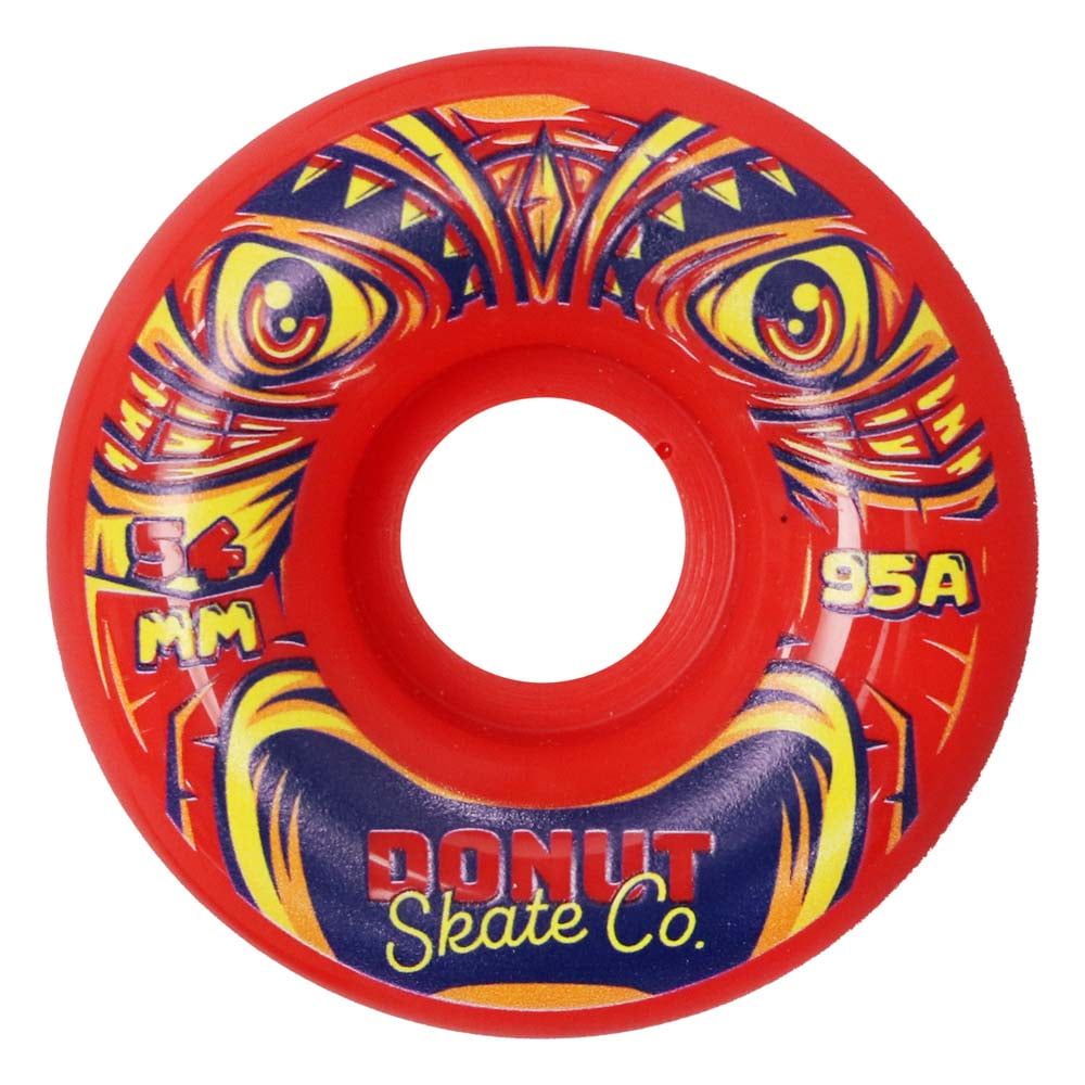 Donut Skate Co. 54mm 95a Tiki Skateboard Wheels for Skateparks