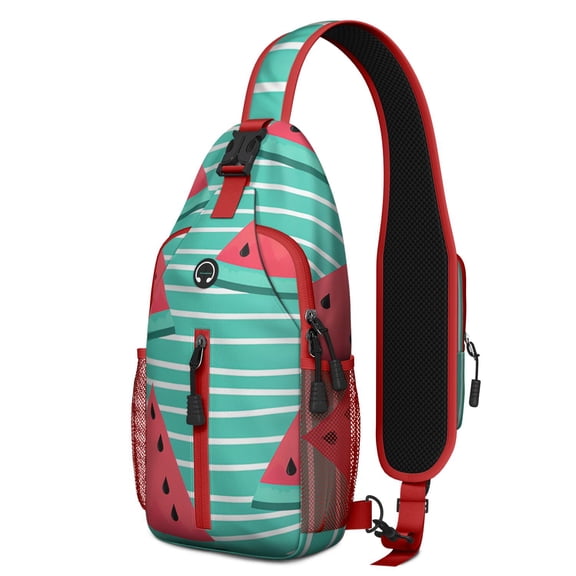 Donut Sling Backpack with Cute Dessert Print – Colorful Crossbody Shoulder Bag with Sweet Doughnut Pattern, Water-Resistant, Adjustable Strap, Great for Foodies and Candy Lovers
