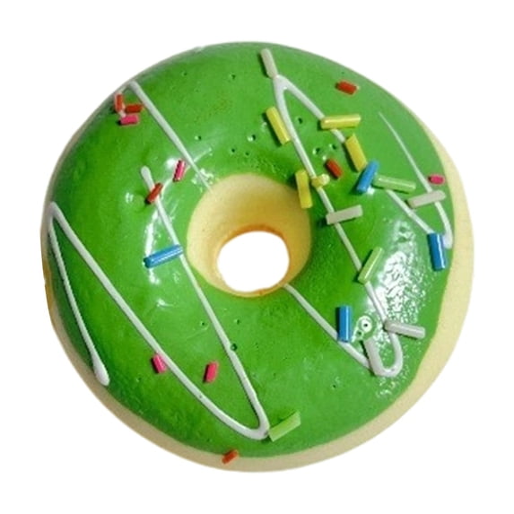 Donut Slow Rising Squeeze Toys, Donut Squishies Fidget Toys for Adults, Super Soft Sensory Stress Ball Squeeze Toys for Stress Relief (Green)