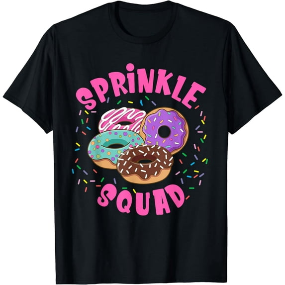 Donut Sprinkle Squad Graphic Sprinkle Donut T-Shirt