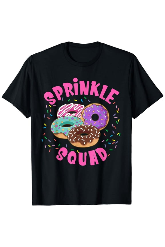 Donut Sprinkle Squad Graphic Sprinkle Donut T-Shirt