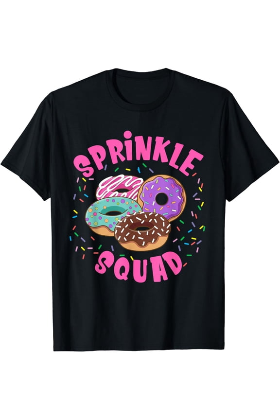Donut Sprinkle Squad Graphic Sprinkle Donut T-Shirt