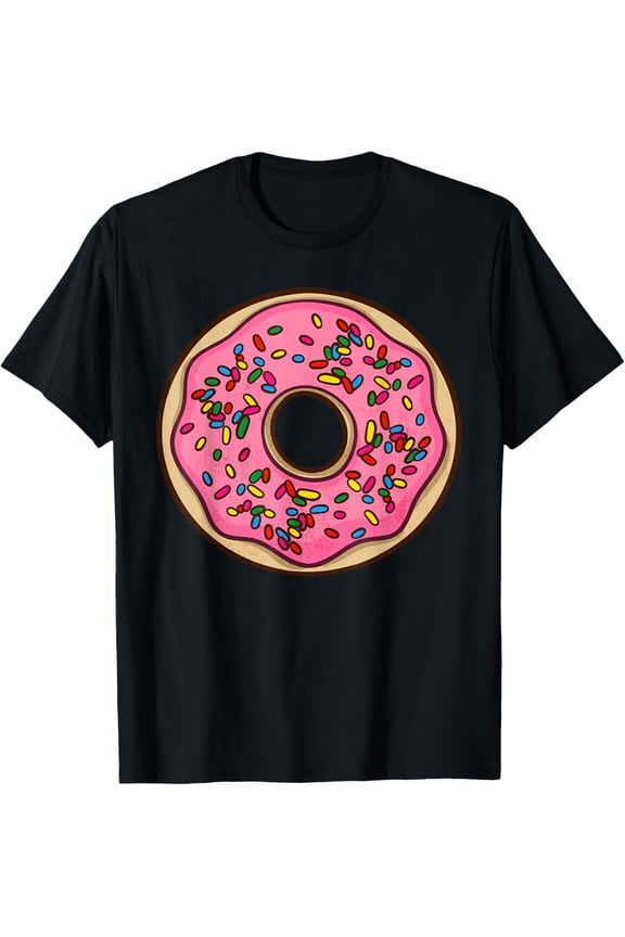 Donut Sprinkles Doughnut Fried Dough Sweet Snack Dessert T-Shirt