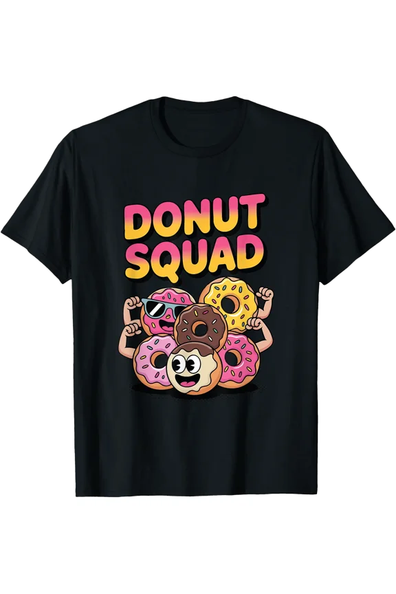 Donut Squad Funny Flexing Food Lover Fun T-Shirt