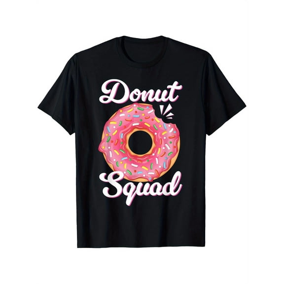 Donut Squad Sprinkle Pink Doughnut Birthday Party Boys Girls Girls T-Shirt, Gift for Men Women Dad Mom Friends OWN