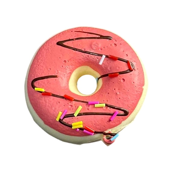Donut Squishy Toy, Ultra-Soft Slow Rising Stress Relief Fidget Toy, Calming Sensory Squeeze Ball for Party Favors Travel, Fun Birthday Gift for Adults