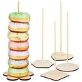 thumbnail image 1 of 5pcs Donut Stands for Dessert Table Birthday Party Decorations Boxwood Assorted Color, 1 of 6