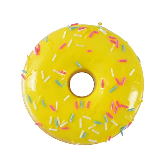 Donut Stress Ball, Artificial Donut Stress Relief Balls, for Birthday Party Favors, Shop Decoration, Shooting Props Display Yellow