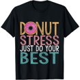 thumbnail image 1 of Donut Stress Just Do Your Best Testing Day TeacherUnicorn T-Shirt, 1 of 4