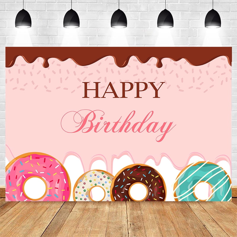 Donut Theme Photography Background Birthday Party Decoration Cake Table ...