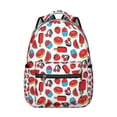 thumbnail image 1 of Donut-Themed Bookbag - Cute & Reliable Backpack for High School & College, Spacious Donut Print Bag for Work, Travel, Everyday Use, Supportive Straps, Fun Donut Gift, 1 of 6