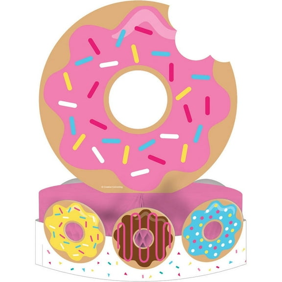 Creative Converting Donut Party Centerpiece (1 ct) White One Size
