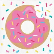 Donut Time Paper Beverage Napkins 16 Count for 8 Guests