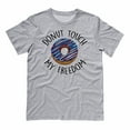 thumbnail image 1 of Donut Touch My Freedom Funny 4th Of July Shirt Medium Grey, 1 of 1