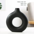 Donut Vase Flower Arrangement Hollow Round Vases Bohemian Vase for Home
