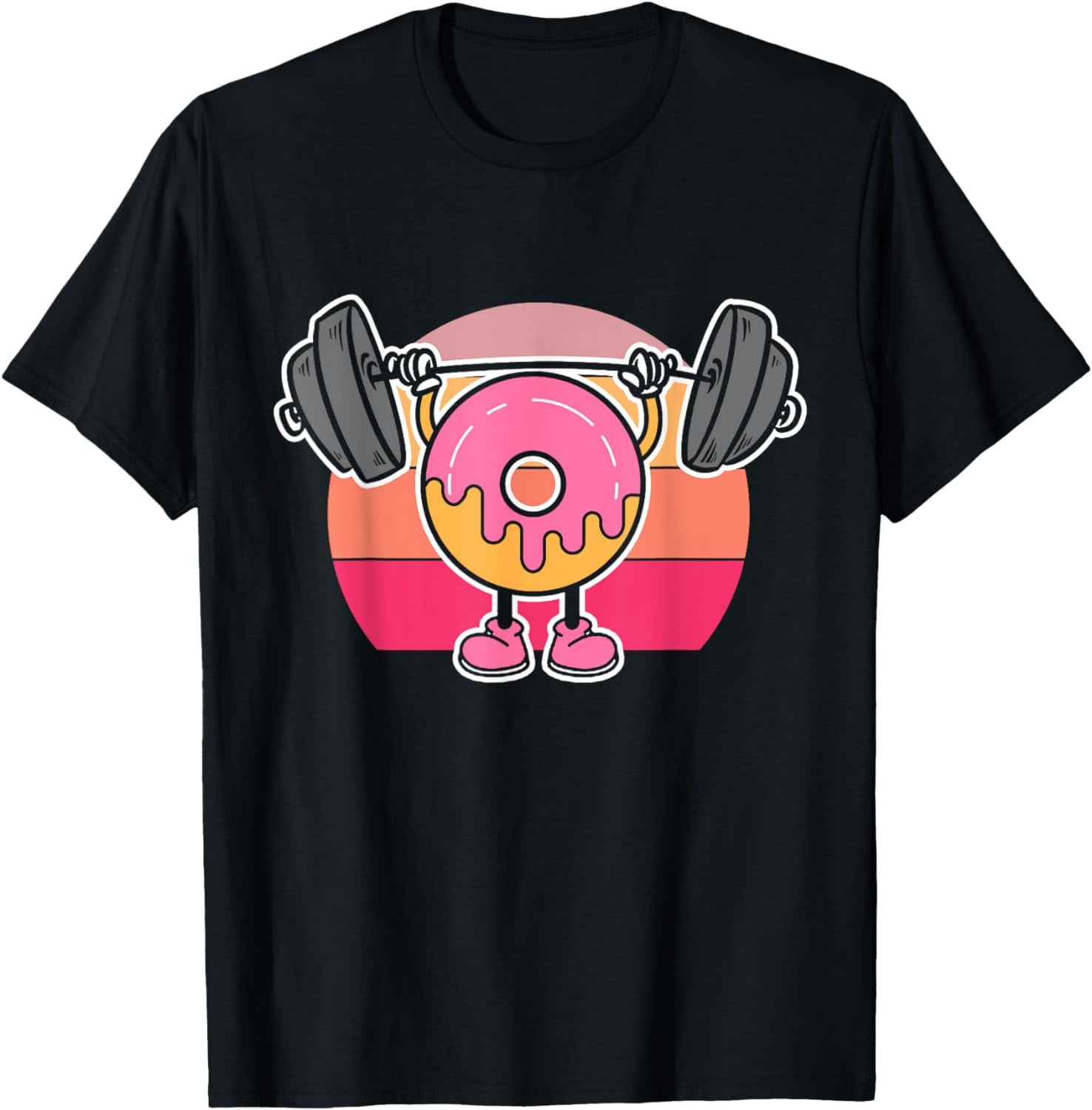 Donut Weightlifting Powerlifting Workout Gym Donut Lover TShirt