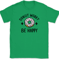thumbnail image 1 of Donut Worry Be Happy T-Shirt Funny Cute Don't Food Joke Humor Graphic Tee - Green, 2XL, 1 of 1