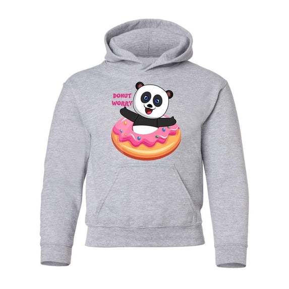 Donut Worry Panda Hoodie Juniors -Image by Shutterstock, x-Large