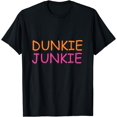 thumbnail image 1 of Donut and coffee lover Dunkie Junkie T-Shirt, 1 of 3