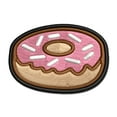 thumbnail image 1 of Donut with Sprinkles Applique Multi-Color Embroidered Hook & Loop Patch - 3.5 Inch Large, 1 of 5