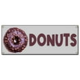 thumbnail image 1 of Donuts | 24" X 72" Banner | Concession Stand Food Truck Single Sided With Grommets | Made in The USA, 1 of 4