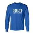 thumbnail image 1 of Donuts Are My Valentine Adult Long Sleeve T-shirt, 1 of 2