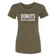 thumbnail image 1 of Donuts Are My Valentine Womens crewneck tee, 1 of 2