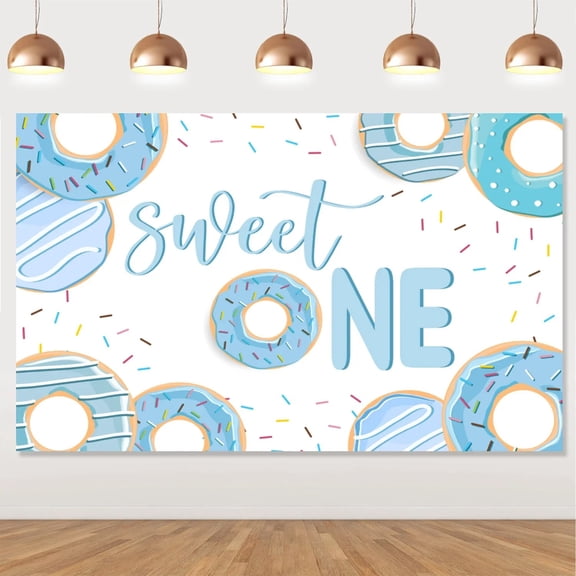 Donuts Backdrop Cloth, Background Banner, Donut Banner, Sweet 1st Birthday Party Backdrop, Dessert The Photo Backdrop