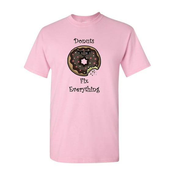 Donuts Fix Everything Adult DT T-Shirts Tee