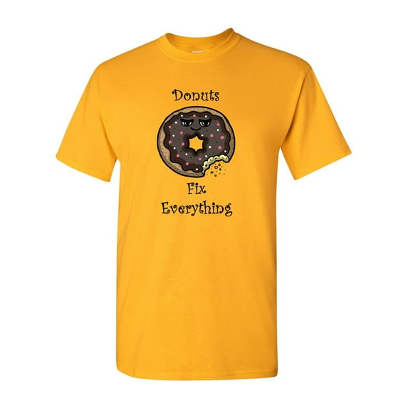 Donuts Fix Everything Adult DT T-Shirts Tee