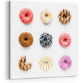 thumbnail image 1 of Donuts Photography Art White Background, Kitchen Decoration Painting Canvas Wall Art Décor, 24x24 Inch, 1 of 5