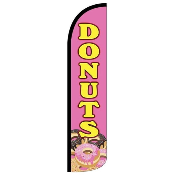 Donuts Windless flag Without Pole Advertisement /Business Flags | Feather Flag |