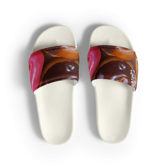Donuts Women's slides (White, 11)